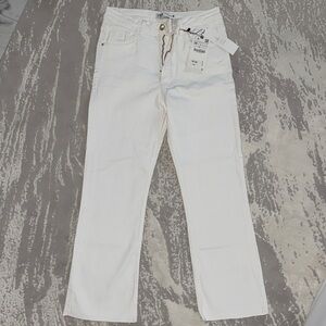 Zara Bright White Denim Jeans